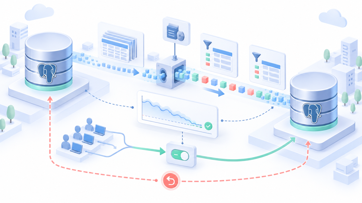 PostgreSQL 18 逻辑复制实战：零停机迁移、监控、校验与回滚